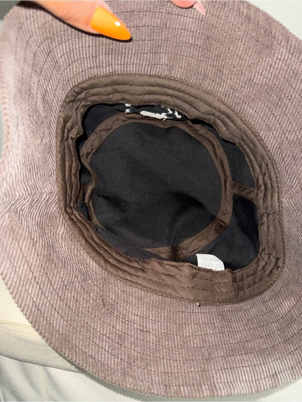 Source Unknown Brown Corduroy Kids Bucket Hat with 